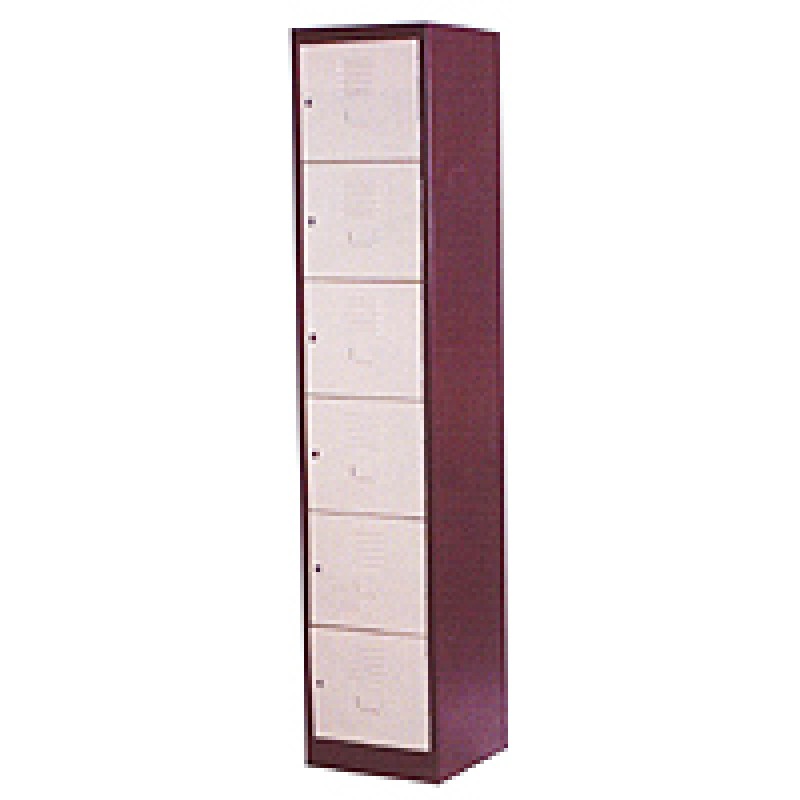 6 Compartmental Steel Lockers YMI 106